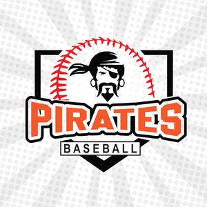 Pirate ,Pirate svg , Pirate Baseball, Pirate Softball,Pirates mascot,Pirates cut file,Baseball svg,Baseball cut file,Baseball cricut,Vector