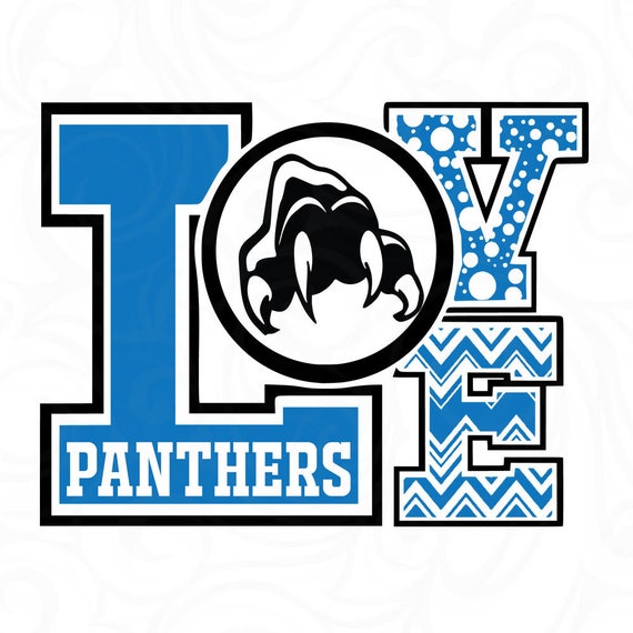 Cricut File Panthers pride svg,paw svg Silhouette File,cut file,cheer svg,School spirit Cameo File SVG File,DXF File panther mascot,