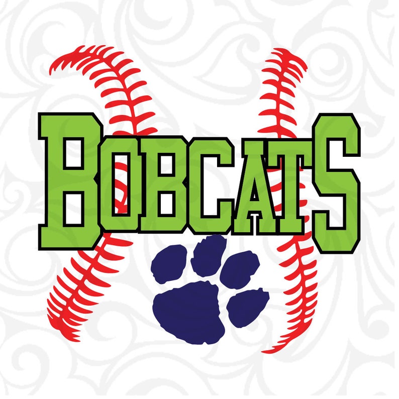Bobcats Baseball Svgdxfepscut File football Svgbobcats Etsy