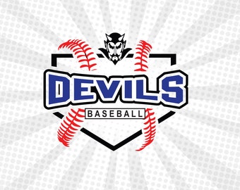 Devils ,Devils svg,Devils Baseball ,Devils mascot,Devils cut file,Devils cricut,Baseball,Softball,Cut file,Cricut, Blue Devils svg