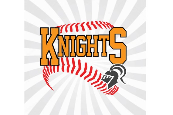 Knights Baseball Softball Base Laces Logovectorcut Etsy