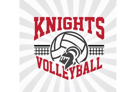 Knights Volleyball Sport Vector Player Mascot Svg Dxf Eps Etsy