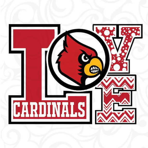 Cardinals Svg Baseball Svg Love Cardinals Baseball Design Etsy