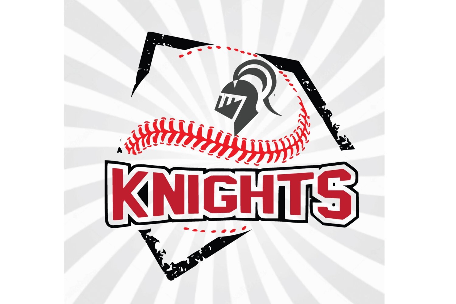 Knights Baseball Softball Base Laces Logovectorcut Etsy
