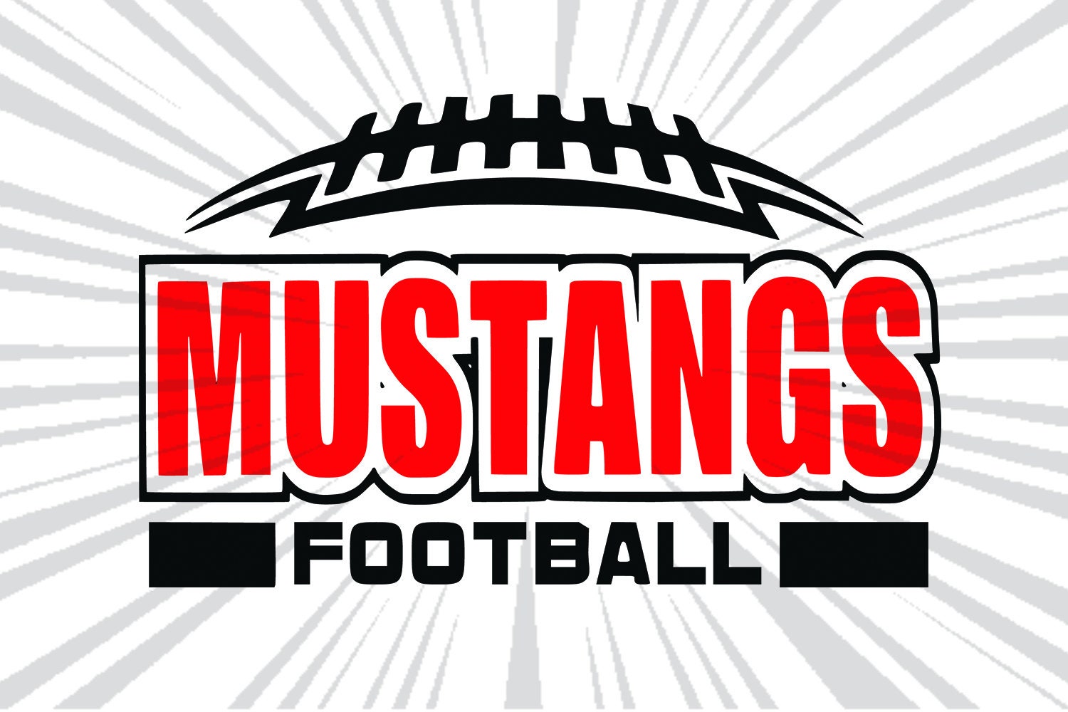 Mustangs SVG Football SVG Mustangs Football Tshirt Design Etsy