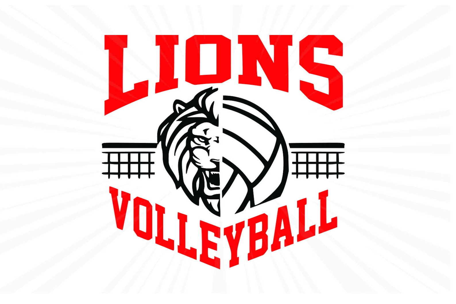Lions SVG Volleyball SVG Lions Volleyball Tshirt Design Etsy