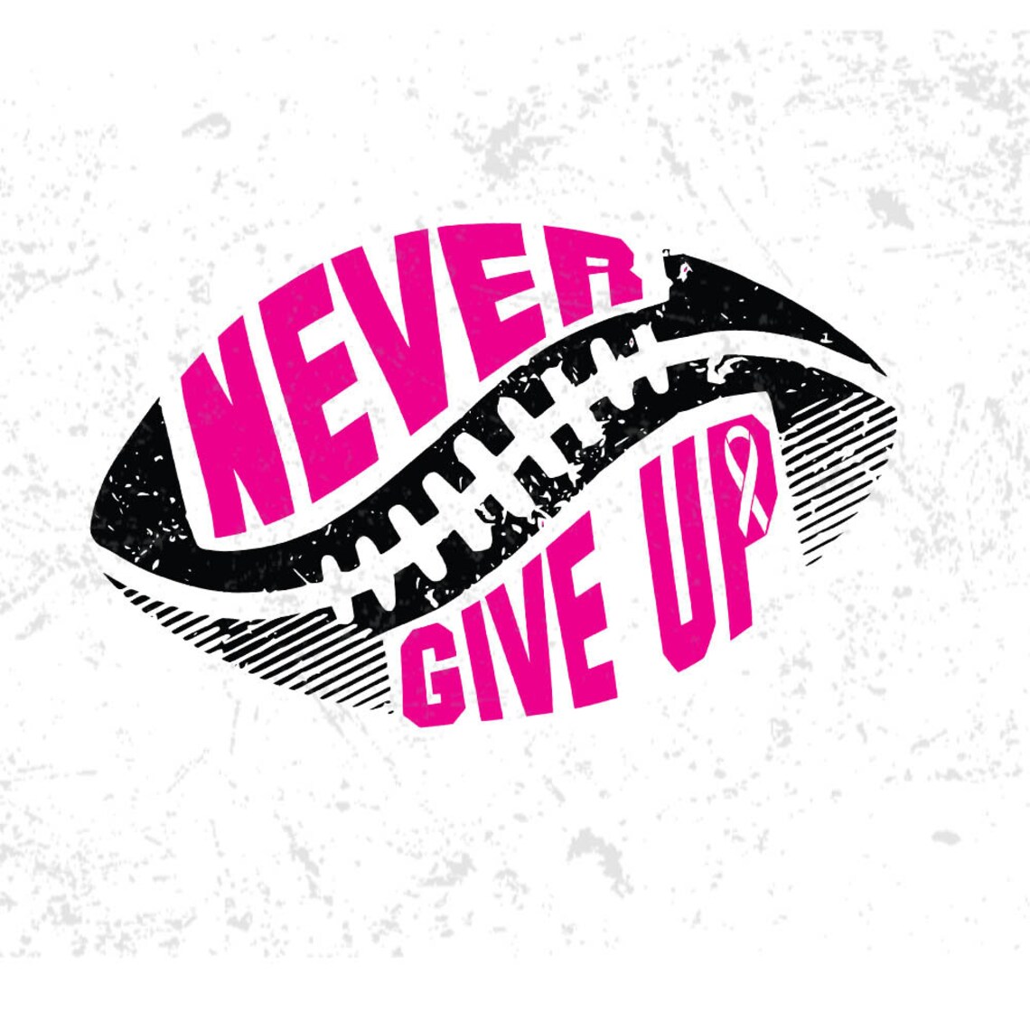 Never Give Up Football Laces Footballpink Svg Dxf Ai - Etsy