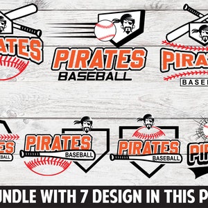 Pirate ,Pirate svg , Pirate Baseball, Pirate Softball,Pirates mascot,Pirates cut file,Baseball svg,Baseball cut file,Baseball cricut,Bundle