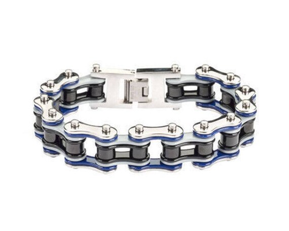 Buy Silver Stainless Steel Motorcycle Chain Bracelet Online - Inox Jewelry  India