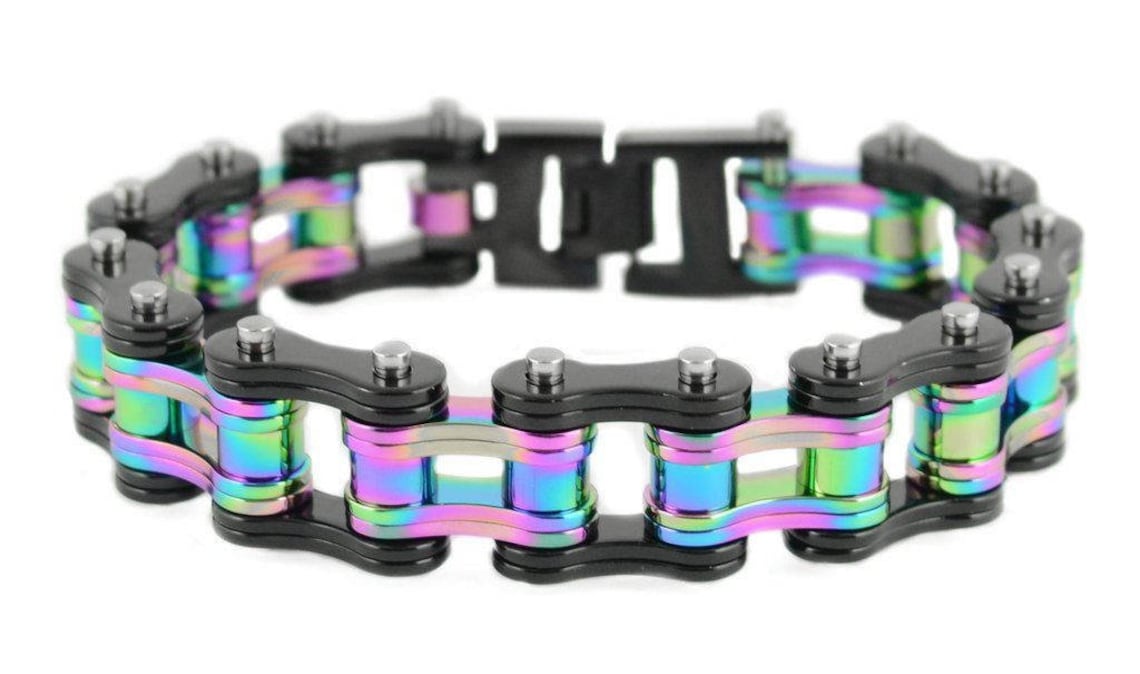 rainbow bike chain