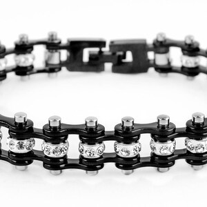 Biker Jewelry 1/2 Inch Wide MINI MINI SIZE All Black With