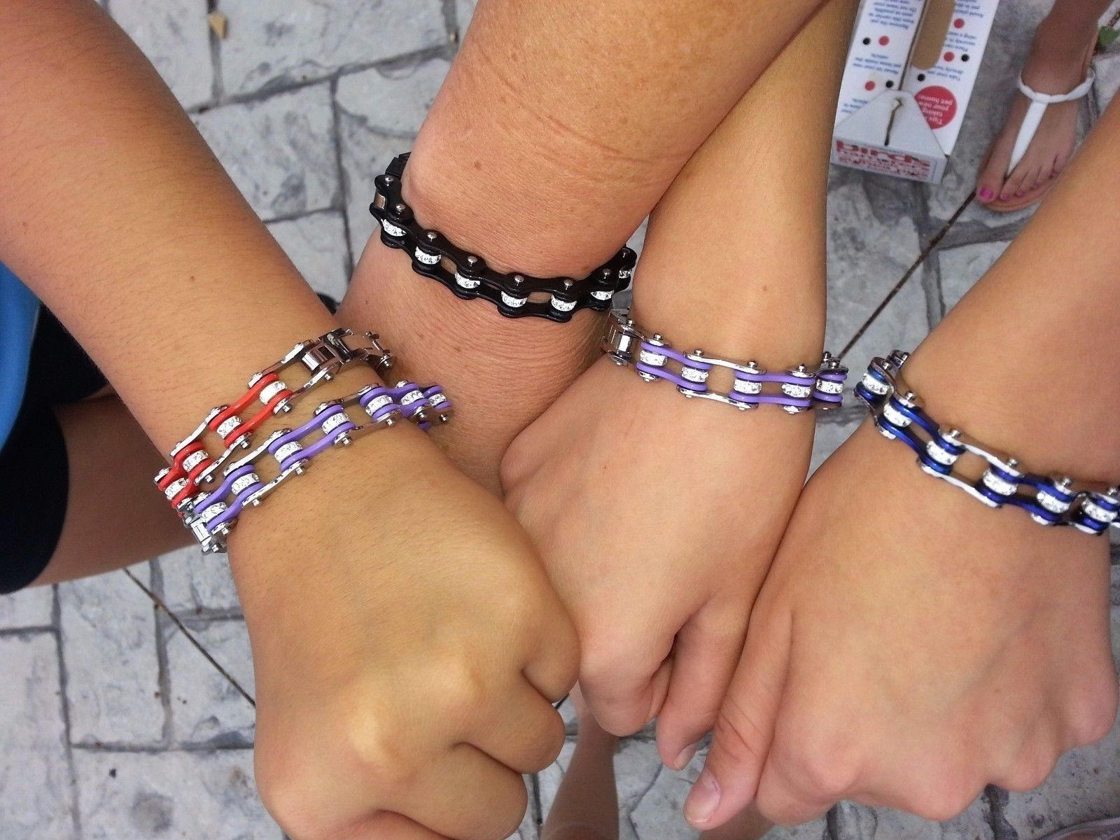 幅1/2インチ ツートンシルバーバイオレット、ホワイトクリスタル