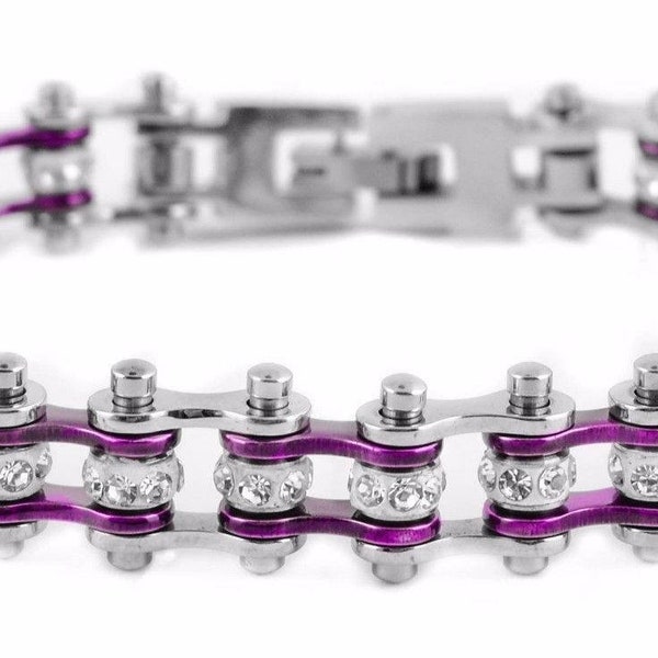 purple bmx chain