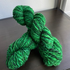 Handspun wool yarn for knitting, crochet, weaving crafts