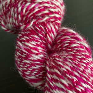 Handspun wool yarn for knitting, crochet, weaving crafts