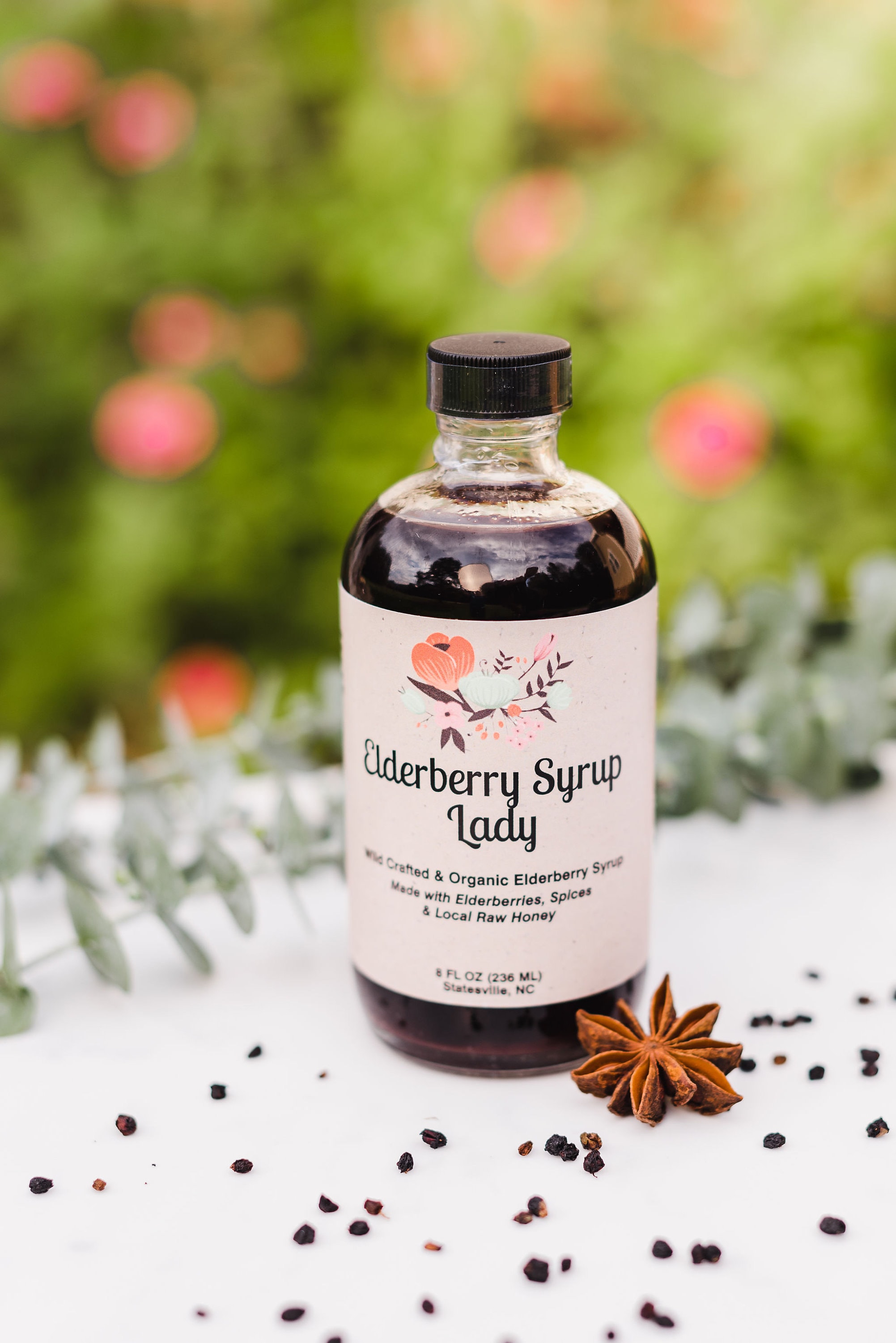 8oz Organic Deluxe Elderberry Syrup Ships SAME DAY Priority Etsy