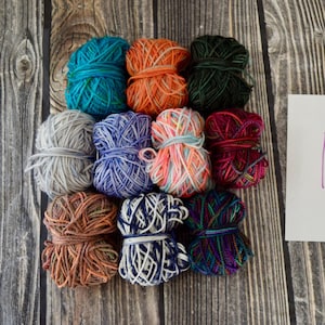 Scrappy Yarn Pack, Mini Skein Pack, Fingering Weight Mini Skeins, Scrappy Fingering Weight, Scrappy Yarn Project,