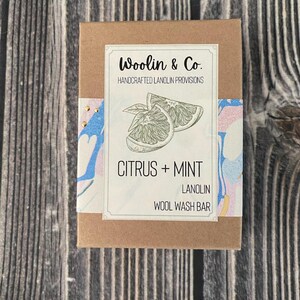 Barra de lavado de lana, lavado de lana con lanolina, lavado de calcetines, lavado de tejidos a mano, cítricos y menta, sin perfume, lavanda y cedro