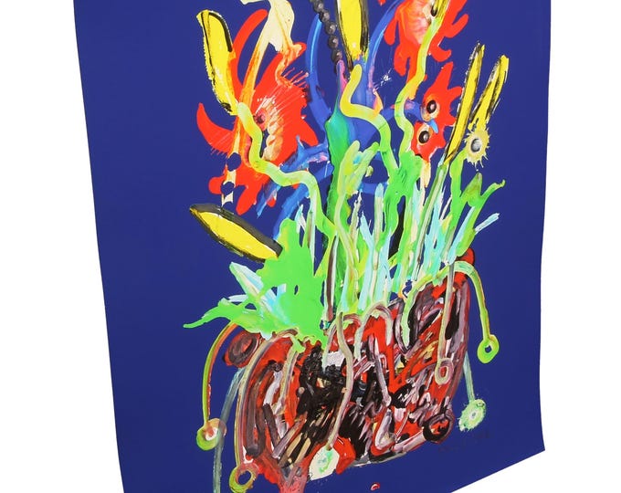Paul Kostabi - Moonflower - hand signed Giclée