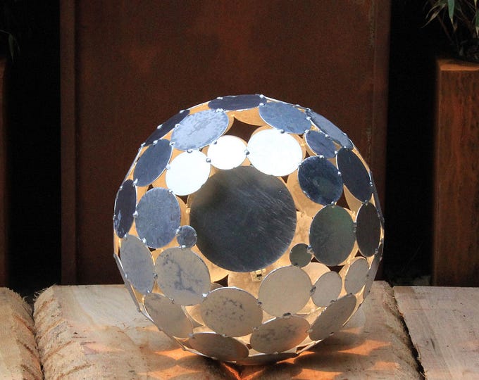 Galvanized Outdoor Globe Light - Diameter 40cm - modern garden ornament