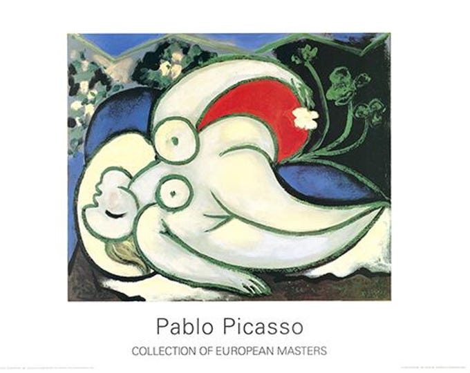 Pablo Picasso - Sleeping Woman - Art Print