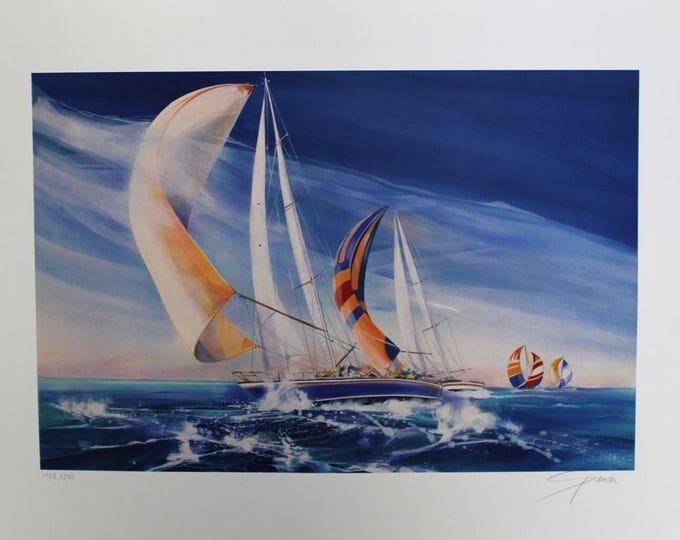 Spencer - Regatta - Color Lithograph