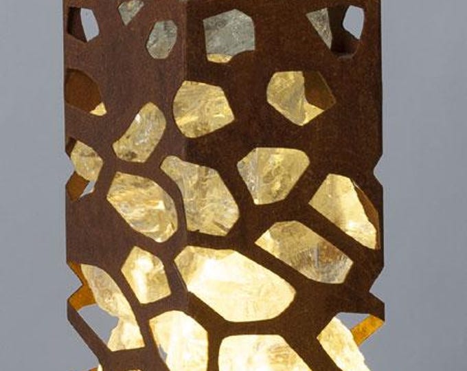 Indoor Column Light - "lightgreen Z1 small" - modern interior ornament