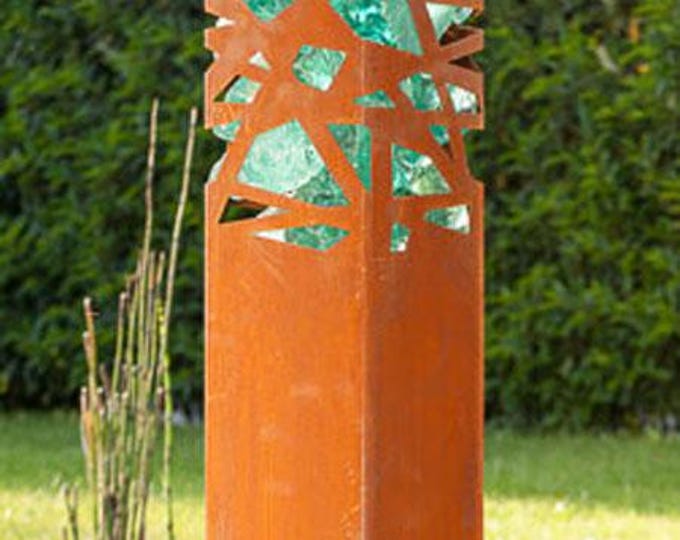 Outdoor light - “Green Glass Z2 big” - modern garden ornament