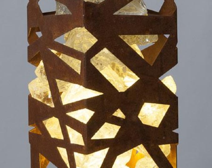 Indoor Column Light - "lightgreen Z2 small" - modern interior ornament