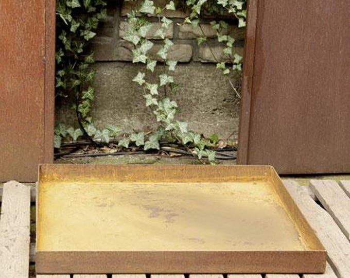 Fireplace - "Base Plate 60x60cm" - Modern Outdoor Ornament