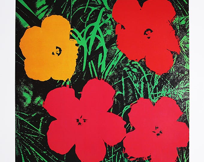 Andy Warhol - Flowers - Art Print