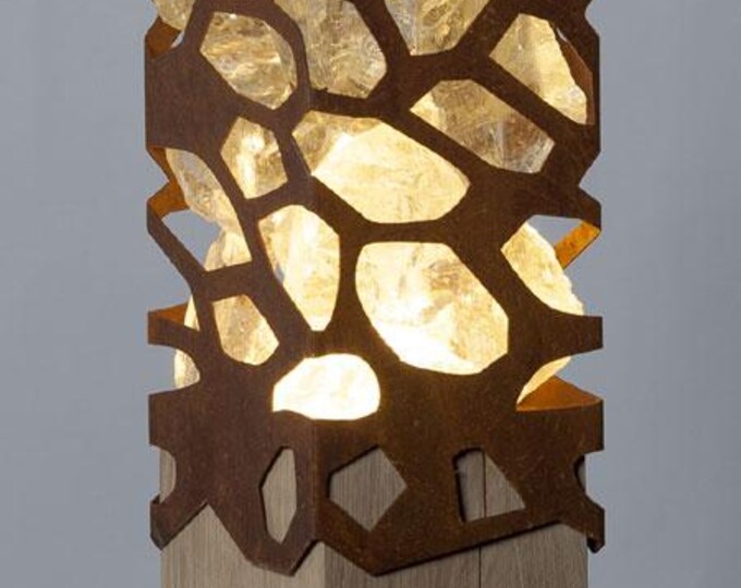 Indoor Column Light - "lightgreen Z1 big" - modern interior ornament