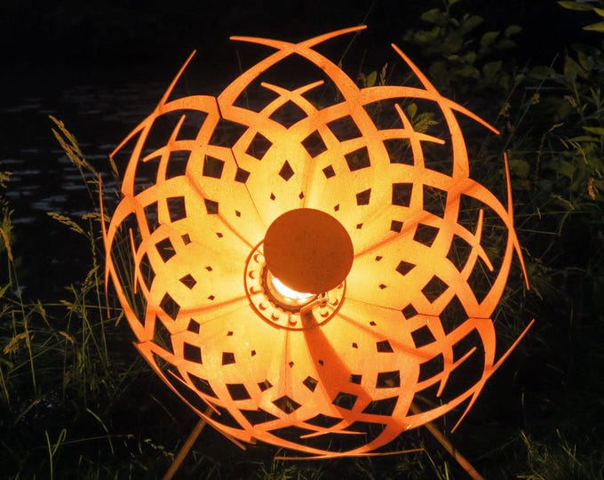 Outdoor Lamp - "Umbrella" (Alpha) - Rusty - ART - garden decoration