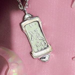Carte de tarot collier La Grande Prêtresse - Bijoux mystiques