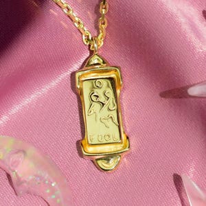 The Fool Tarotkarten-Halskette - Gold Hexe Halskette