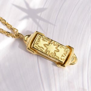 Collier de cartes de tarot The Star - Collier étoile en or
