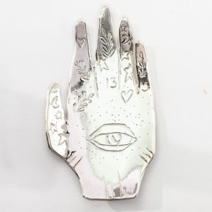 Hand catchall dish - handmade jewelry storage