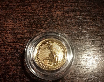 1/10 oz fine gold coin Britannia gold coin dated rare 2022 rare and limited , mint condition bu   supplied in capsule