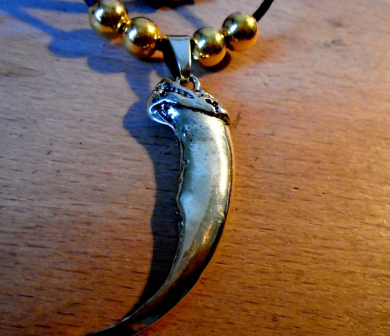 Bronze Bear Claw Pendant Black Bear Claw Bear Claw Necklace