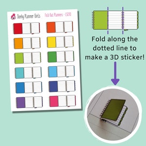 Fold-out Planner Stickers - LS010