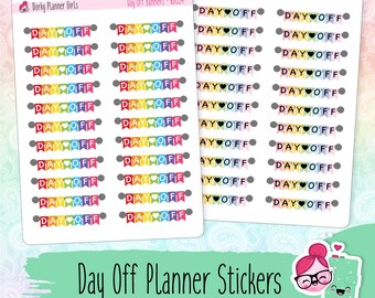 Rainbow Day Off Stickers