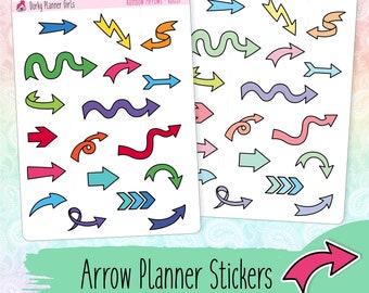 Regenboog pijlen planner stickers