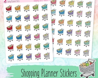 Shopping Cart Planner Stickers
