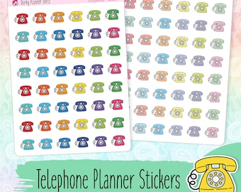 Telephone Planner Stickers