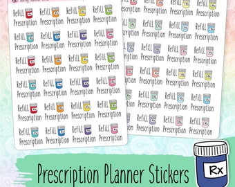 Prescription Planner Stickers