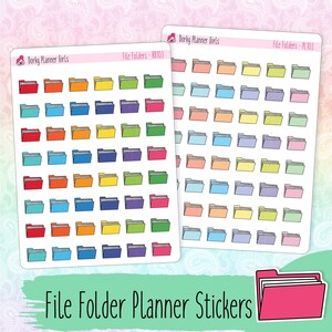 Bestandsmapstickers