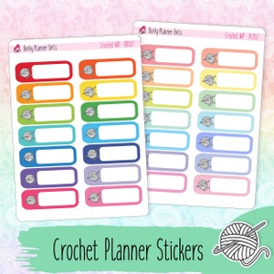 Gehäkelte Planner Sticker