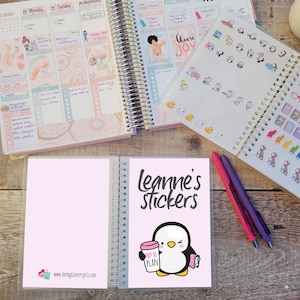 Libro de pegatinas reutilizables personalizado de pingüinos