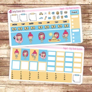 Kit mensile Hobonichi Weeks di agosto - Vacanza al mare di Lily