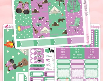 Go Camping Weekly Sticker Kit